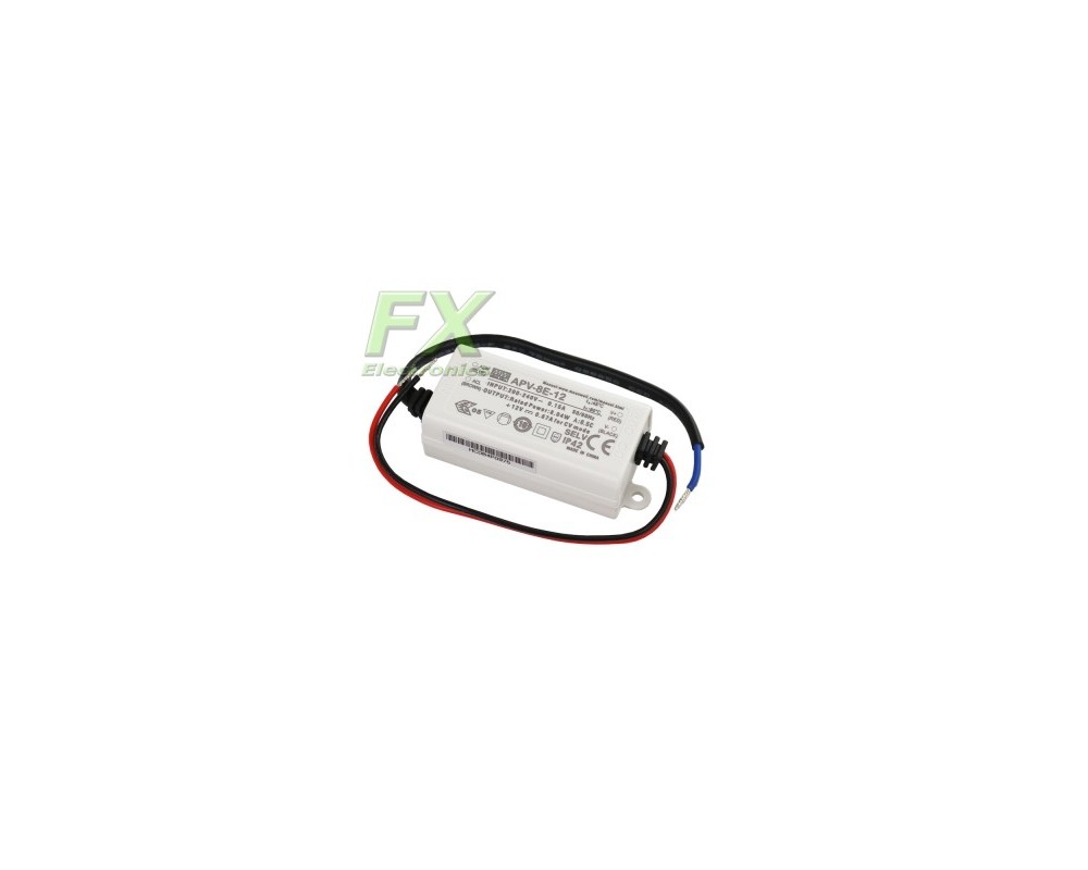 LED power supply 12V 8W Mean Well APV-8-12 IP42