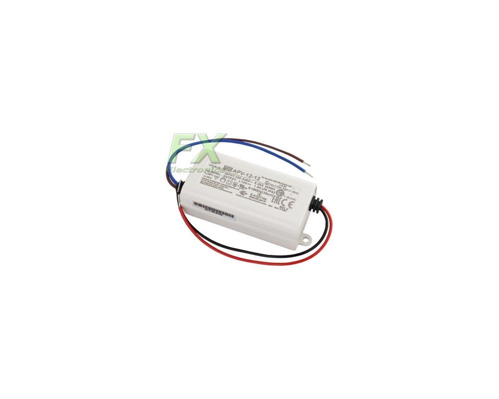 LED power supply 12V 12W Mean Well APV-12-12 IP42