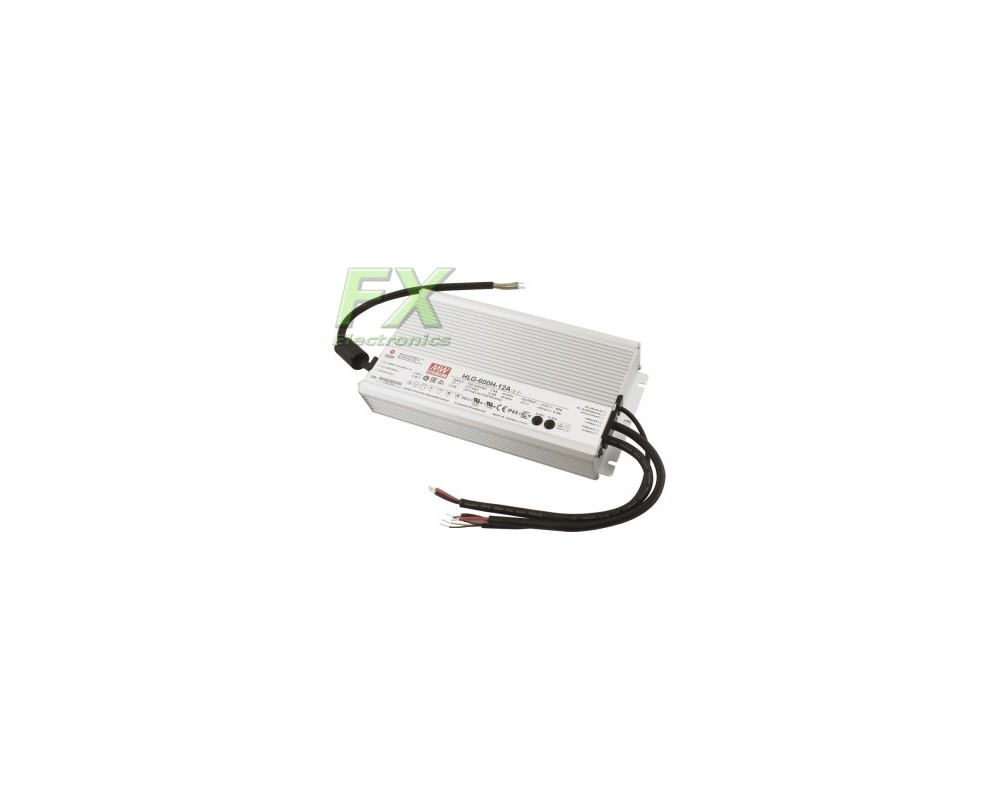 LED power supply 12V 480W Mean Well HLG-600H-12 IP67