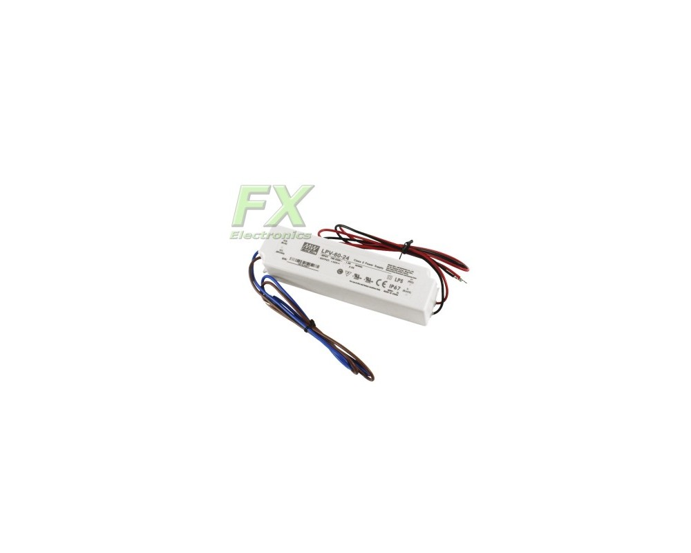 LED power supply 24V 60W Mean Well LPV-60-24 IP67