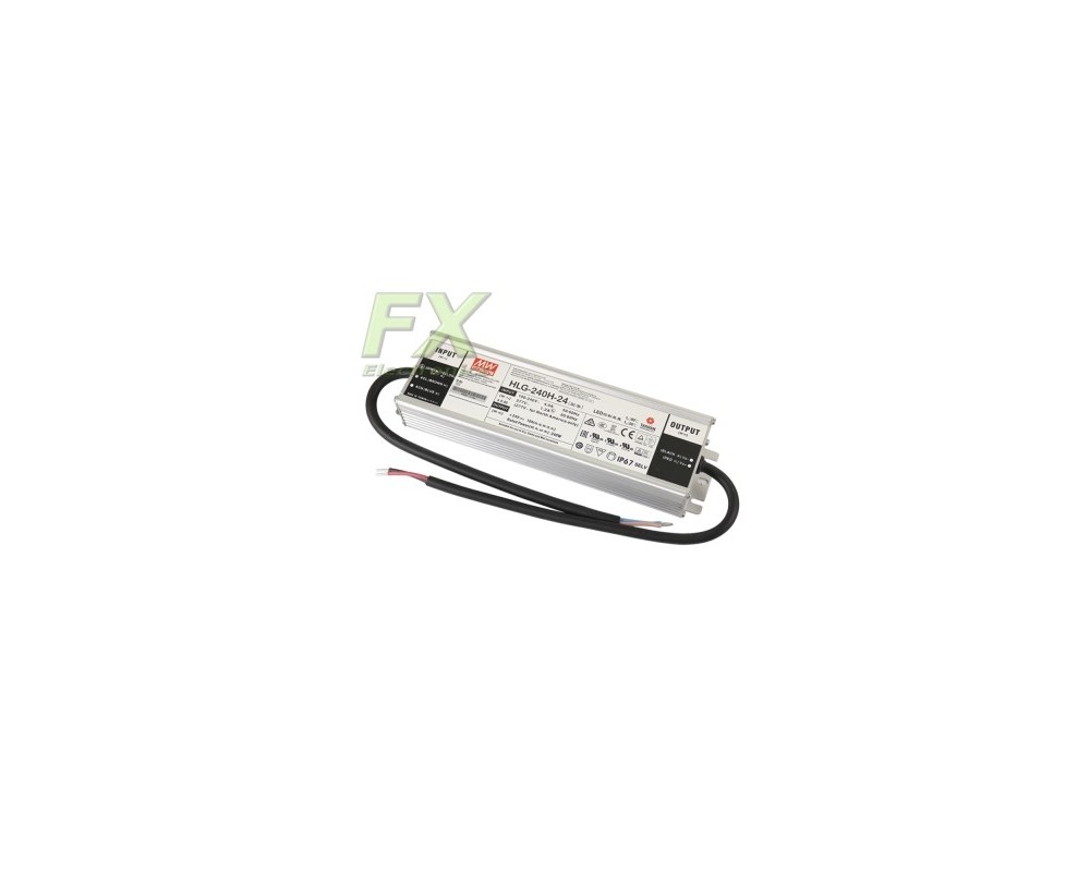 LED power supply 24V 240W Mean Well HLG-240H-24 A IP67 7 Year Warranty