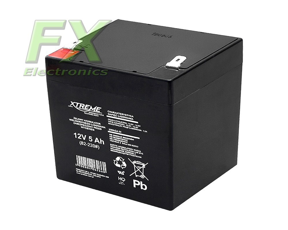 Xtreme 12V 5Ah gel battery