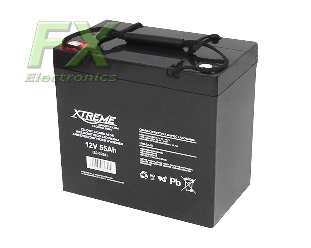 Xtreme 12V 55Ah gel battery