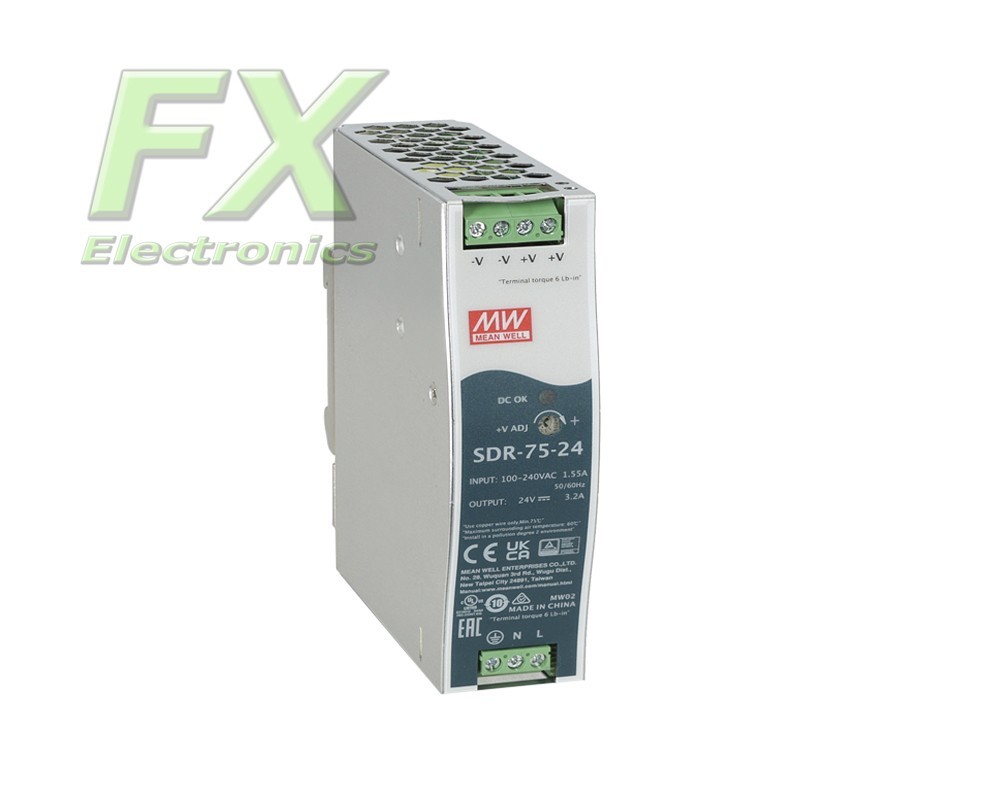 DIN rail power supply Mean Well SDR-75-24 75W 24V 3.1A