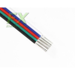 5-PIN cable 5x0.33 RGBW Flat