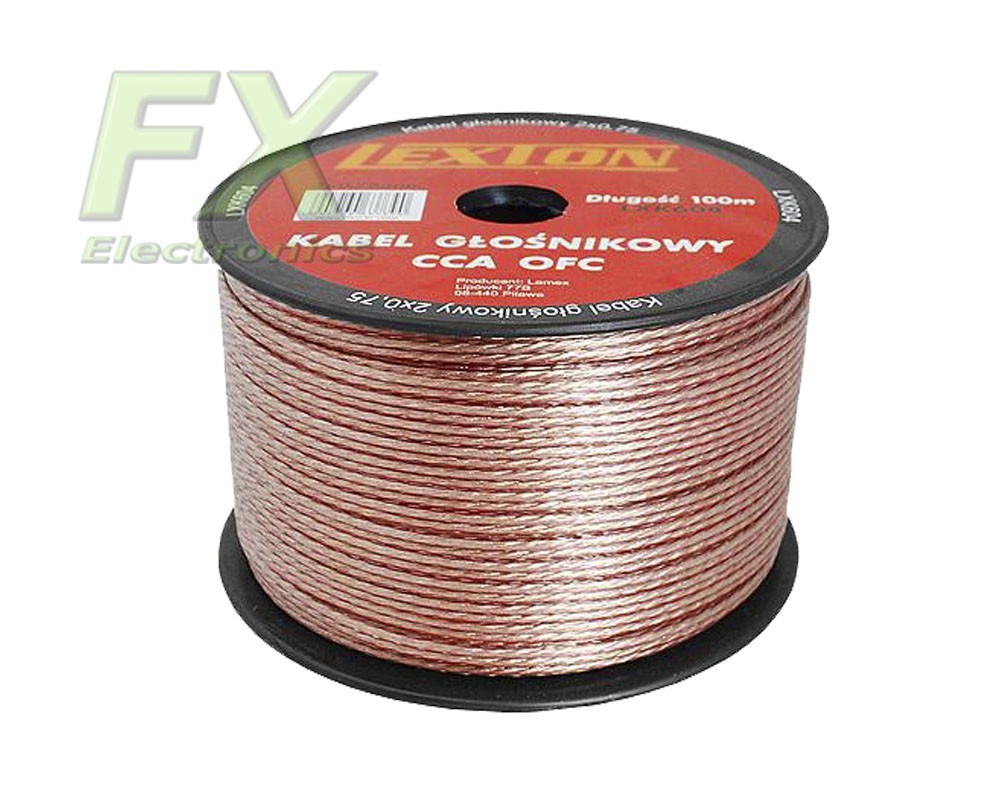 Kabel głośnikowy 2x0.75 CCA OFC Kabel głośnikowy 2x0.75 CCA OFC