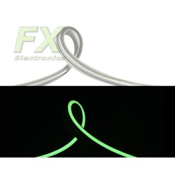 Neon LED 24V 10W Profesjonalny Rectangle  zielony 1m