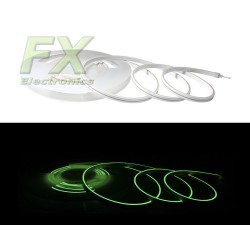 Neon LED 24V 10W Profesjonalny Rectangle  zielony 1m