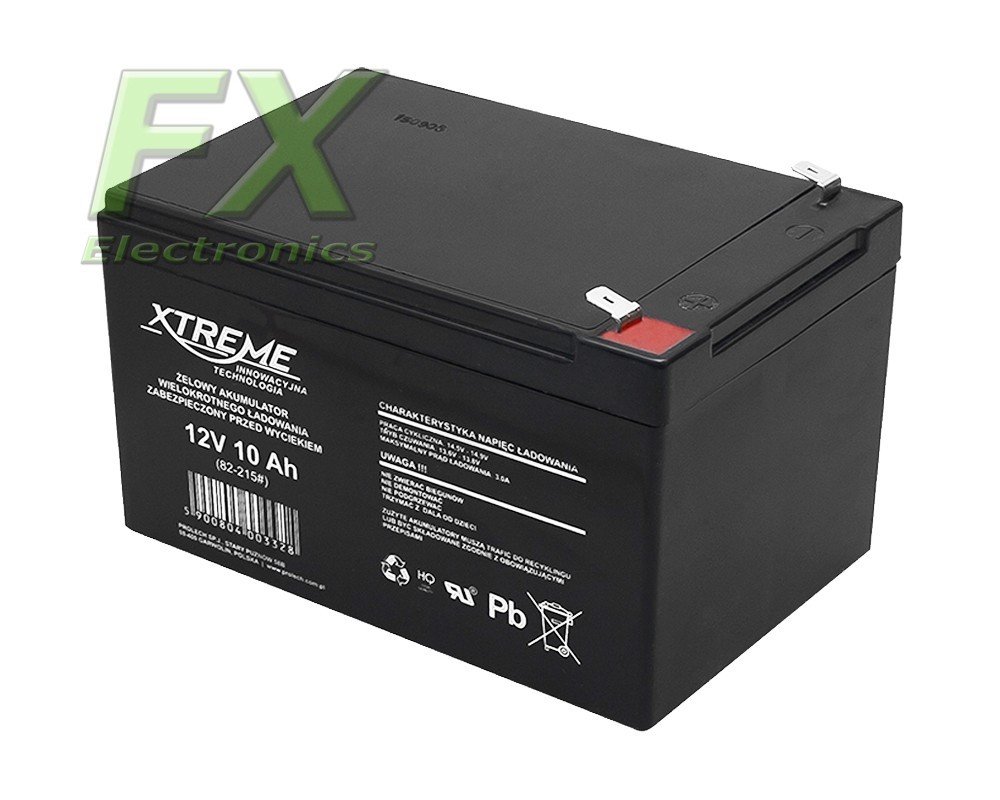 Xtreme 12V 10Ah gel battery