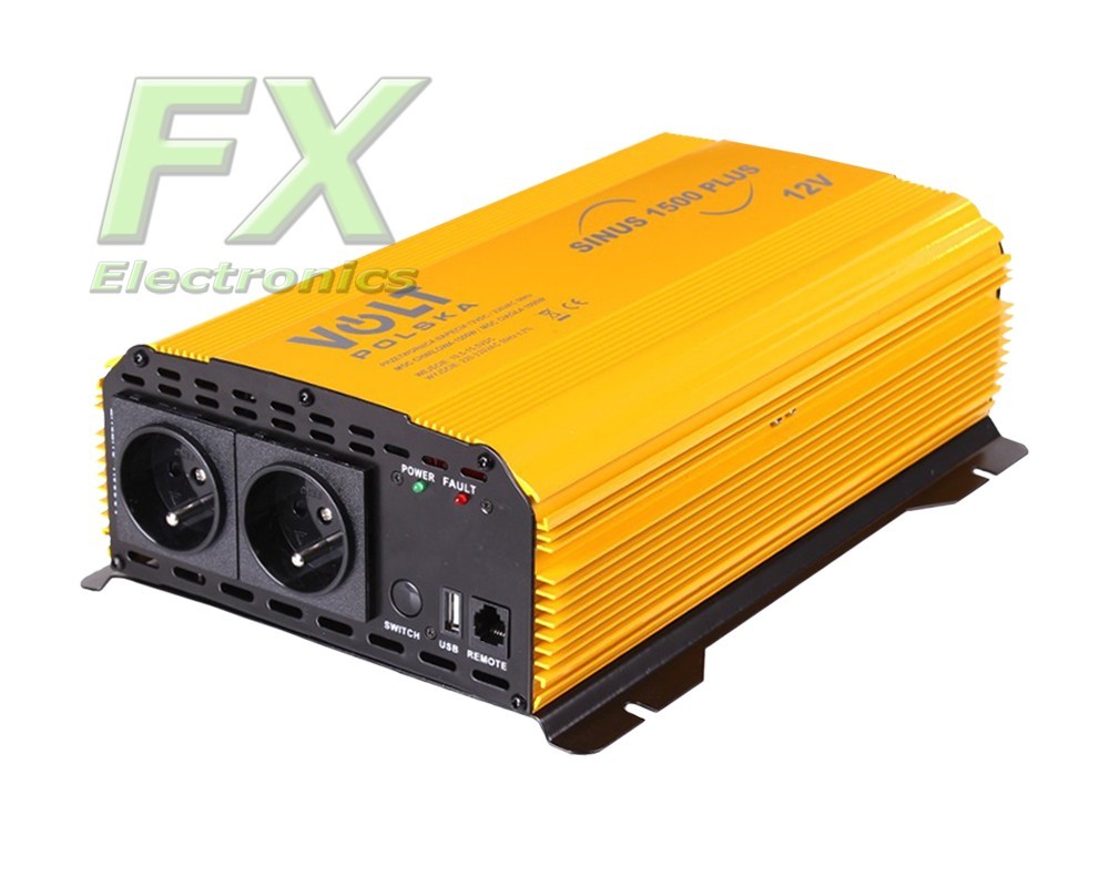 Przetwornica napięcia VOLT SINUS PLUS 1500 (1000/1500W) 24V / 230V