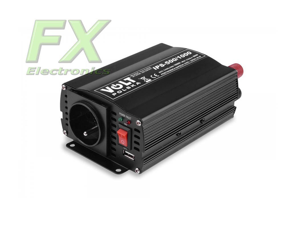 Przetwornica IPS 500W / 1000W 12V / 230V