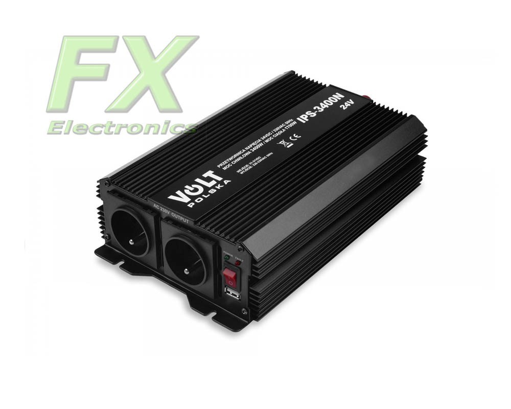 IPS N converter 1700W / 3400W 24V / 230V