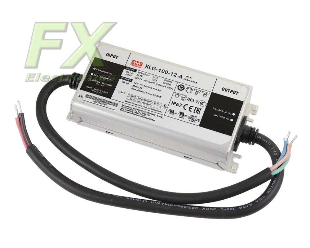 LED power supply 12V 100W Mean Well XLG-100-12-A