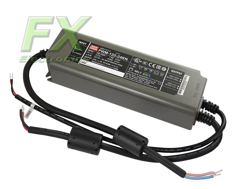 Mean Well LED power supply PWM-120-24KN KNX 120W 24V IP67