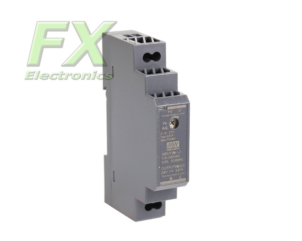 DIN rail power supply Mean Well HDR-15-24 15W 24V 0.63A