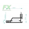 Textile profile 55mm Black