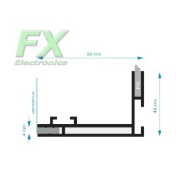 Profil Textile 65mm Anodowany