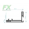 Textile profile 65mm White