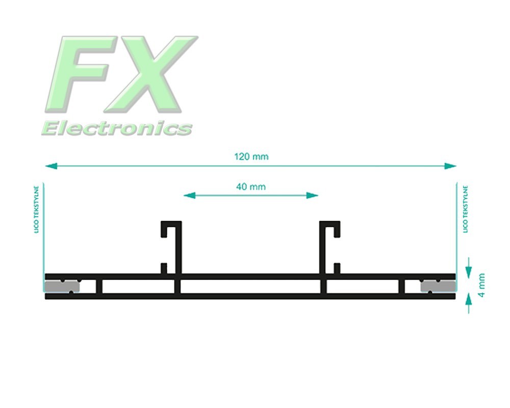 Textile profile 120 mm – DWS Anodized