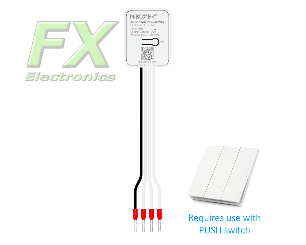 PUSH2 Wireless dimming 2.4 GHz (RGB+CCT)