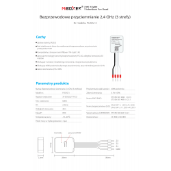 PUSH2-3 2.4GHz Wireless Dimming (3 Zones)