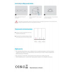 PUSH1-3 Bezprzewodowe przyciemnianie  (3 strefy)