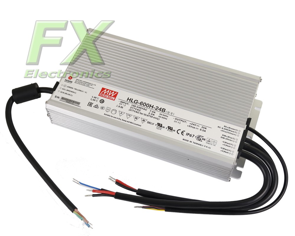 LED power supply 12V 480W Mean Well HLG-600HB-12 IP67