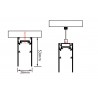 Surface-mounted Magnetic Rail, White