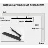 złącze PROSTE 1 faza szyn magnetycznych Biały