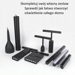 złącze PROSTE 1 faza szyn magnetycznych Biały