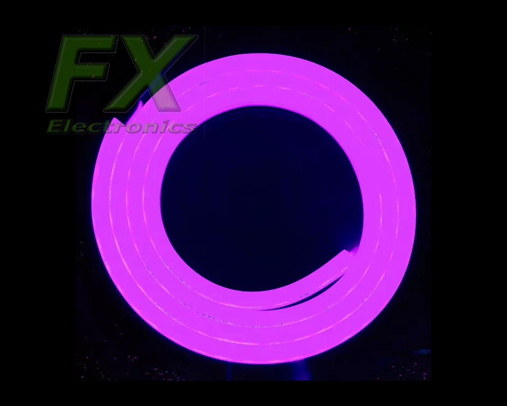 Neon Led FLEX 6x12mm 12V  IP65 FIOLETOWY 12W (1m) cięty co 1cm