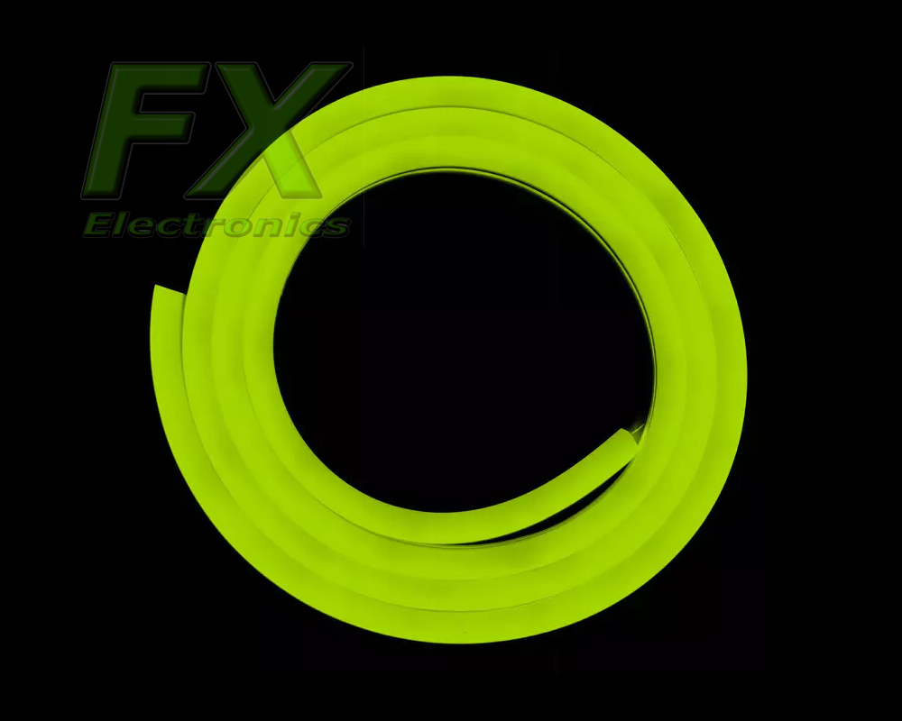 Neon Led FLEX 6x12 12V IP65 LIMONKOWY 12W (1m) cięty co 1cm