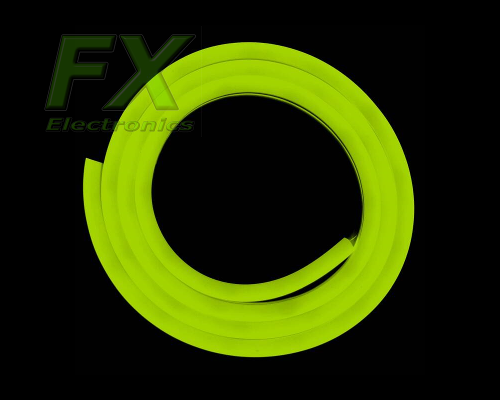 Neon Led FLEX 6x12 12V IP65 LIMONKOWY 12W (1m) cięty co 2,5cm