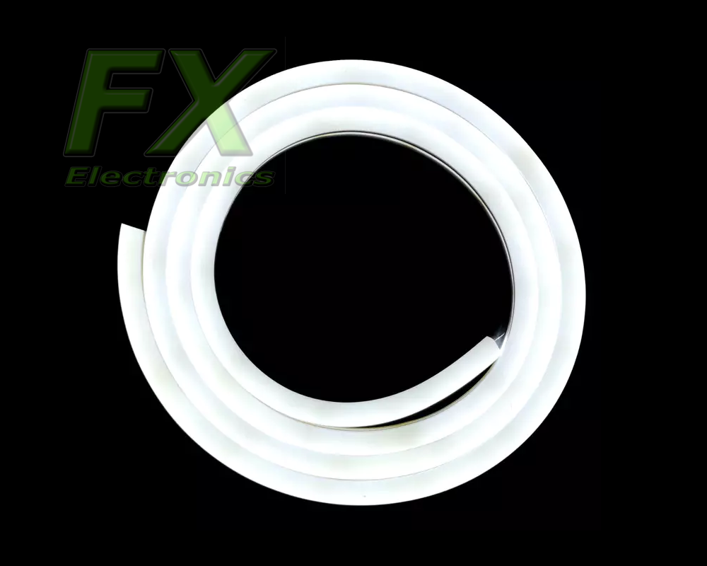 Neon Led FLEX 6x12mm 12V WHITE cięty co 1cm