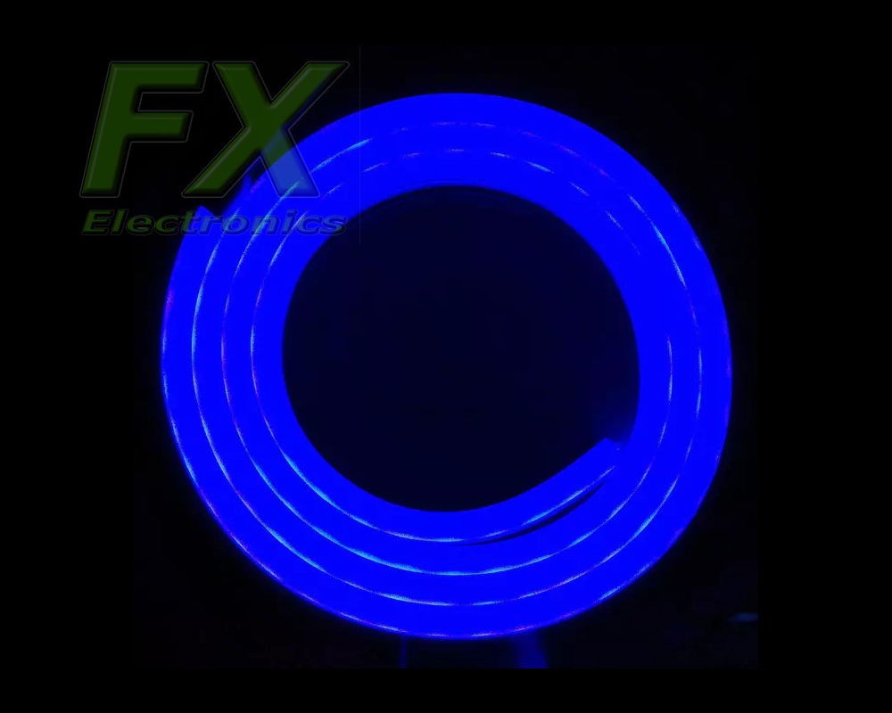 Neon Led FLEX 6x12mm 12V IP65 NIEBIESKI 12W (1m) cięty co 1cm