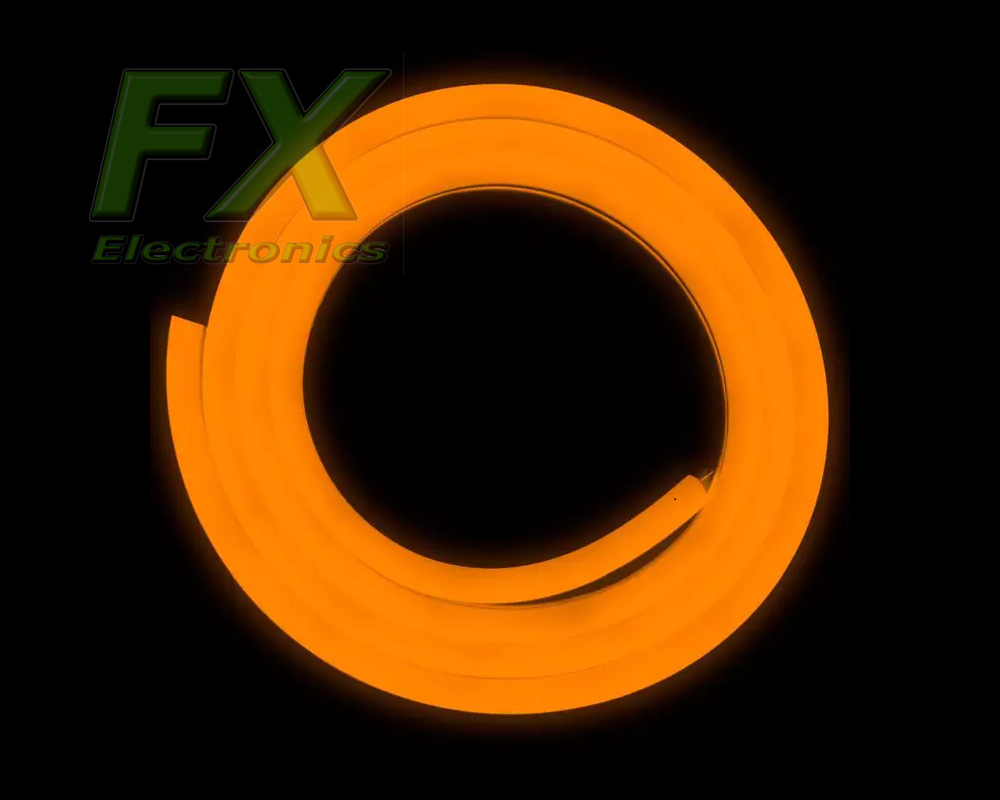 Neon Led FLEX 6x12 12V POMARAŃCZOWY 12W (1m) cięty co 1cm