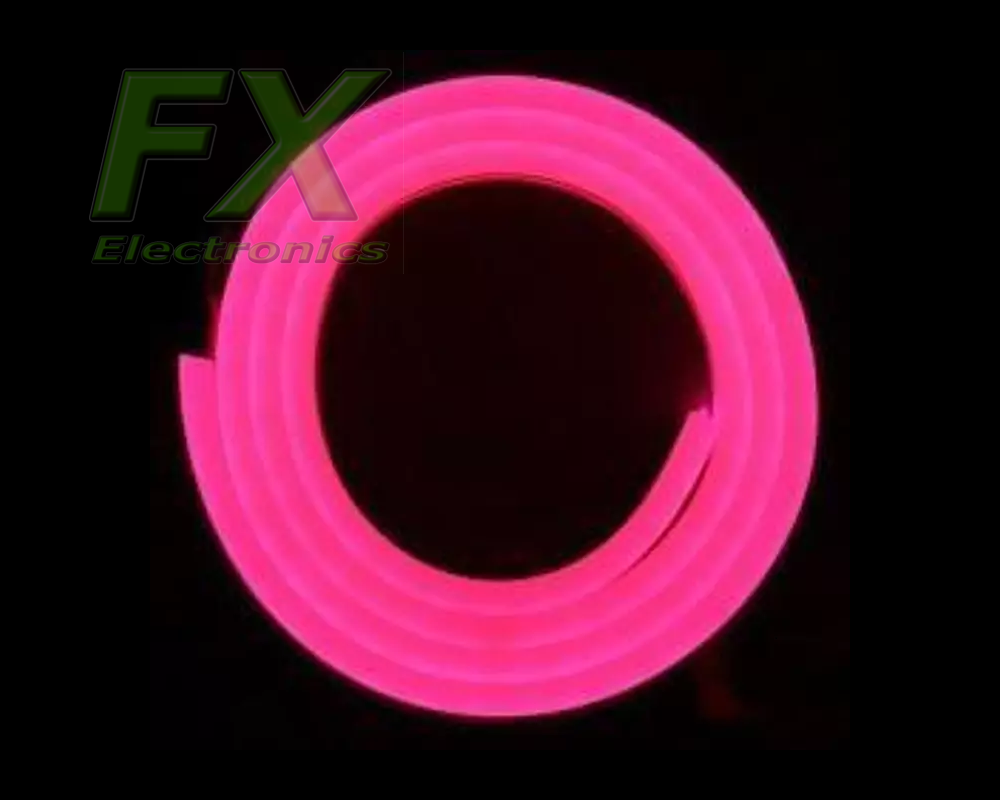 Neon Led FLEX 6 x 12 12V IP65 RÓŻOWY 12W (1m) cięty co 1cm