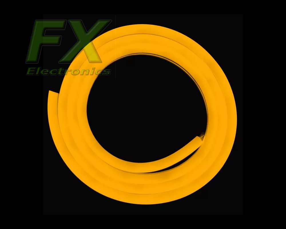 NEON Led Flex 6x12 12V 12W (1m) YELLOW cięty co 1cm