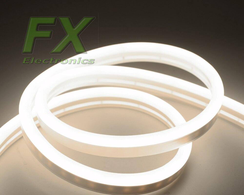 Neon Led Flex 8x16 12V WHITE 12W (1m) cięty co 2.5cm