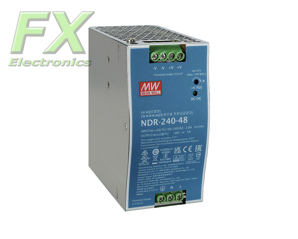 DIN rail power supply Mean Well NDR-240-48 240W 48V 5A
