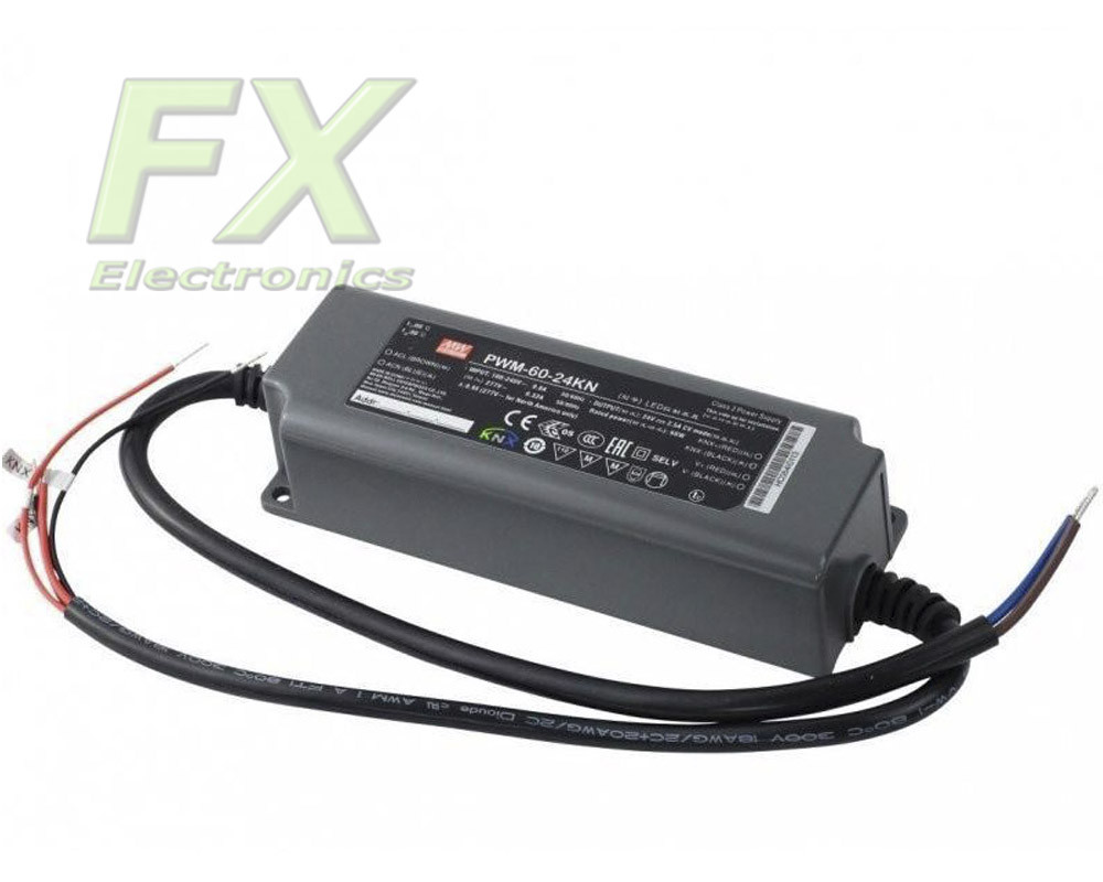 Mean Well LED power supply PWM-60-24KN KNX 60W 24V IP67