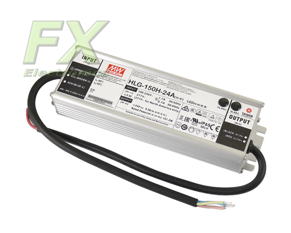 Zasilacz LED 24V 150W Mean Well HLG-150H-24B IP67 7 Lat Gwarancji
