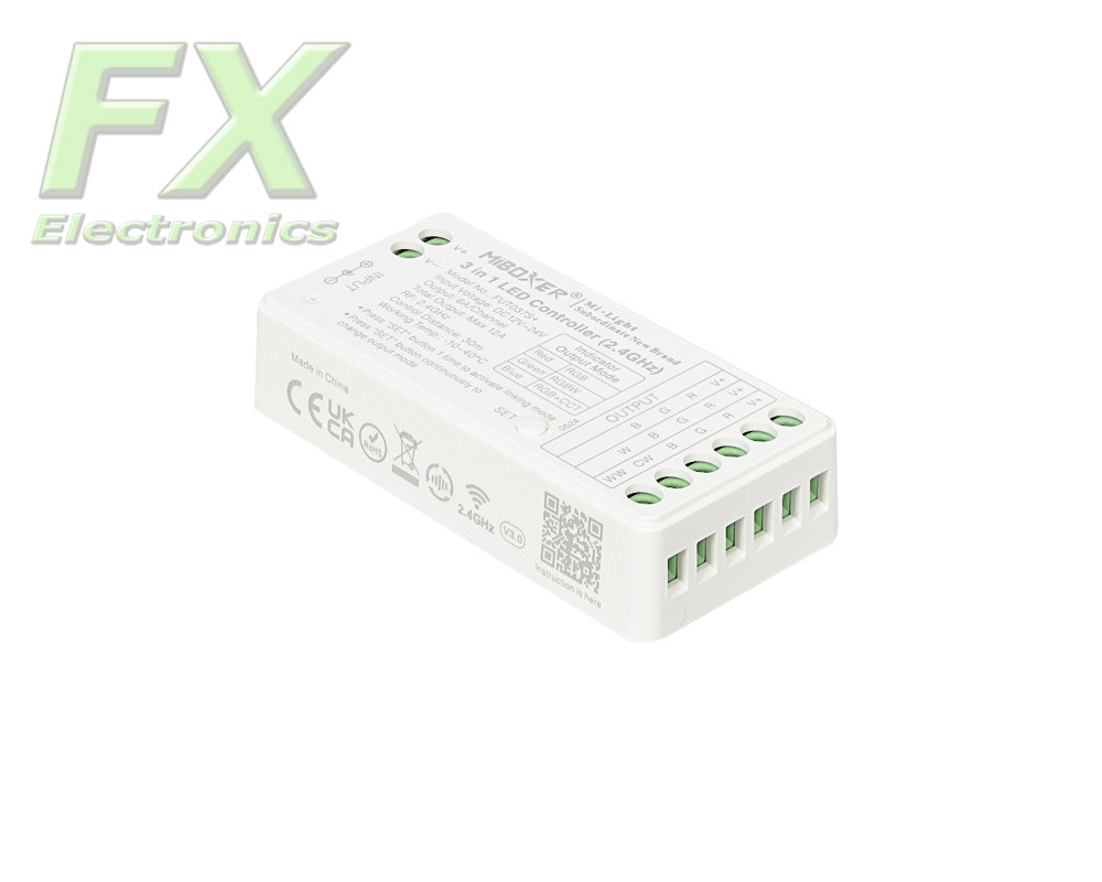 RGB+CCT FUT037S+ Mi-Light Slim 12A LED controller