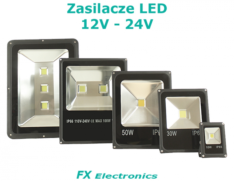 Naświetlacze LED 12V - 24V