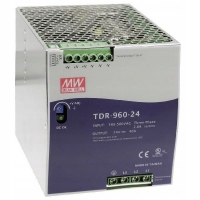 Zasilacz na szynę DIN MEAN WELL TDR-480-24 3-fazowy 480W 24V 20A trójfazowy