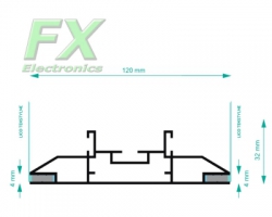 Profil Textile 120 mm STRONG Surowy