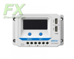 Regulator ładowania PWM VS1024AU 10A 12/24V LCD USB